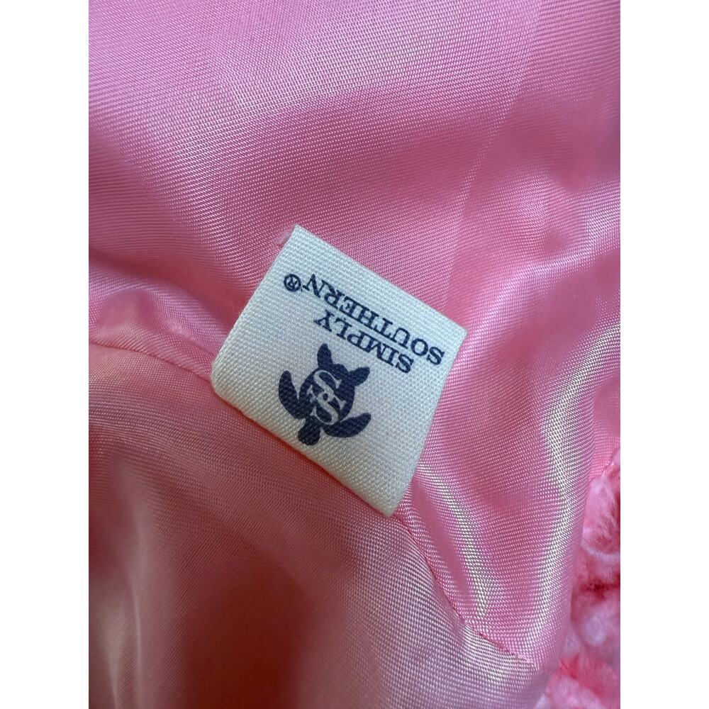 Simply Southern Fleece Teddy Vest Pink Small Warm Soft Sleeveless Jacket Cuddly - Picture 7 of 8